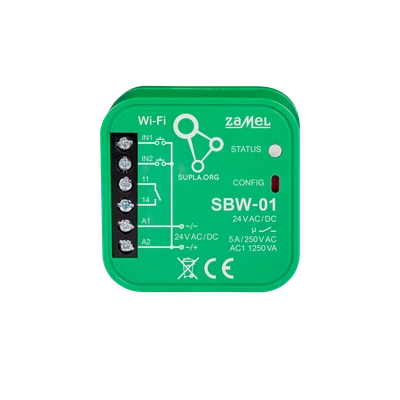 STEROWNIK BRAMOWY WI-FI 1-KANAŁOWY DWUKIERUNKOWY TYP: SBW-01