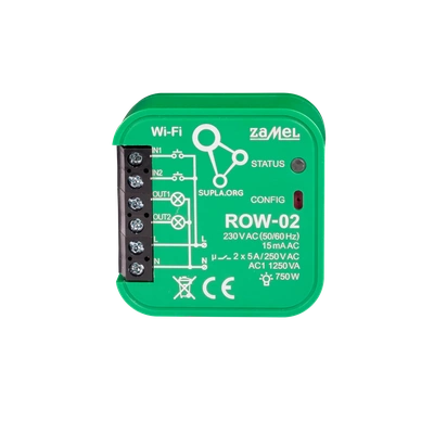 ODBIORNIK WI-FI DOPUSZKOWY 2-KANAŁOWY DWUKIERUNKOWY TYP: ROW-02