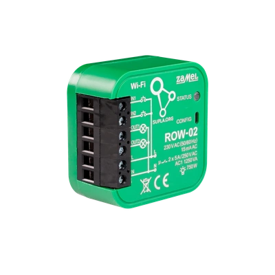ODBIORNIK WI-FI DOPUSZKOWY 2-KANAŁOWY DWUKIERUNKOWY TYP: ROW-02