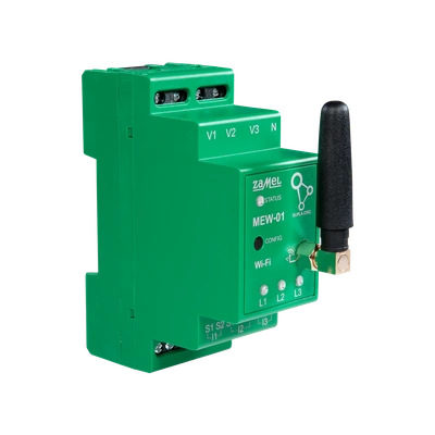 MONITOR ENERGII ELEKTRYCZNEJ WI-FI 3F+N   TYP: MEW-01