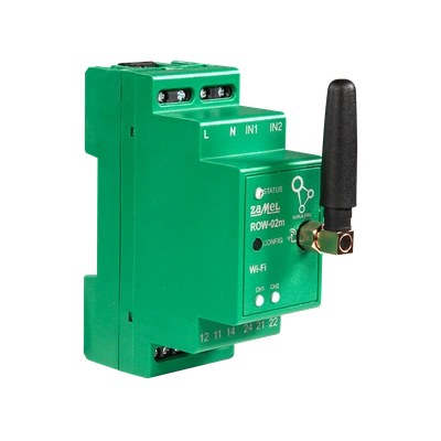 MODUŁOWY 2-KANAŁOWY 16A ODBIORNIK WI-FI  TYP: ROW-02M