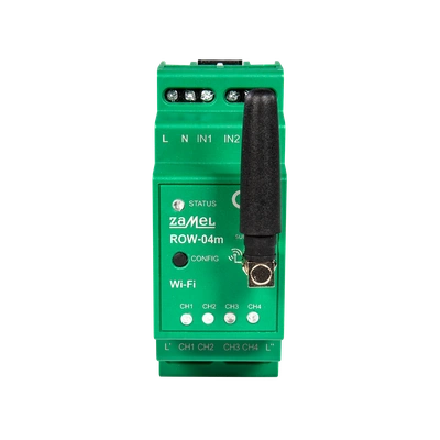 MODUŁOWY 4-KANAŁOWY ODBIORNIK WI-FI  TYP: ROW-04M