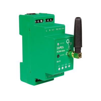 MODUŁOWY 4-KANAŁOWY ODBIORNIK WI-FI  TYP: ROW-04M