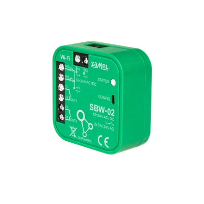 STEROWNIK BRAMOWY WI-FI 2-KANAŁOWY  TYP: SBW-02