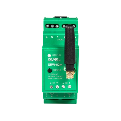 STEROWNIK ROLET WI-FI 2-ROLETY MODUŁOWY  TYP: SRW-02M