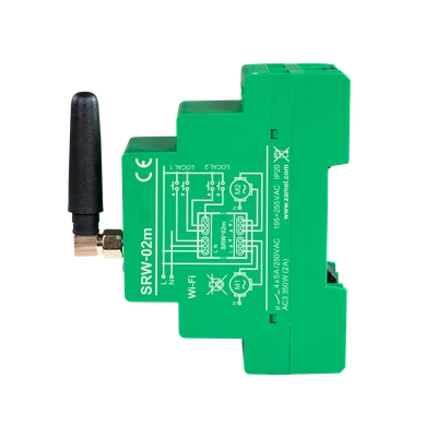 STEROWNIK ROLET WI-FI 2-ROLETY MODUŁOWY  TYP: SRW-02M