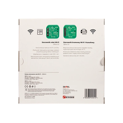 ZESTAW STEROWANIA ROLET WI-FI   TYP: ZSW-01