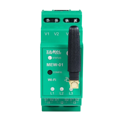 MONITOR ENERGII ELEKTRYCZNEJ WI-FI 1F+N  TYP: MEW-01/1F