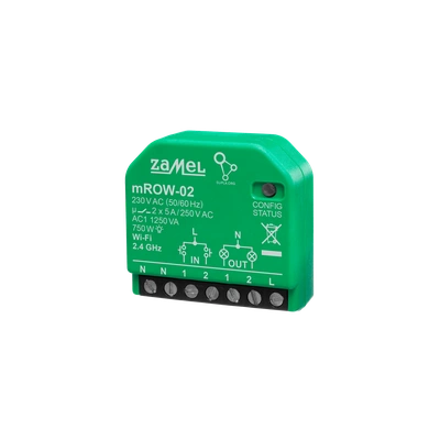 ODBIORNIK WI-FI DOPUSZKOWY 2-KANAŁOWY  TYP: mROW-02