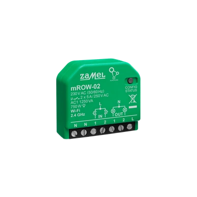 ODBIORNIK WI-FI DOPUSZKOWY 2-KANAŁOWY  TYP: mROW-02