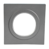 RAMKA KONEKTO kwadrat pojedyncza SREBRNA TYP: LSR-SK-X1