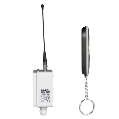 RADIOWY WYŁĄCZNIK SIECIOWY DWUKANAŁOWY 230V TYP: RWS-211D/N