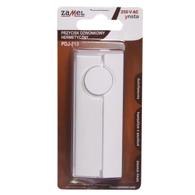 PRZYCISK DZWONKOWY HERMETYCZNY 1A/250V  TYP: PDJ-213