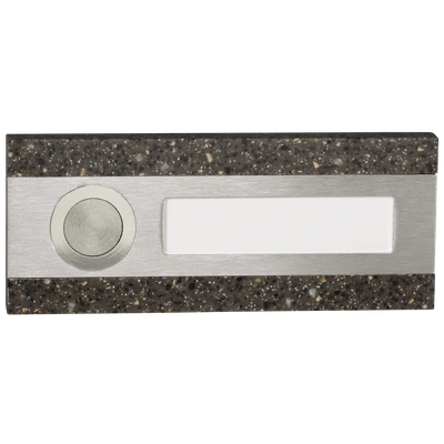 PRZYCISK DZWONKOWY OZDOBNY PODŁUŻNY POJEDYNCZY 1A/50V AC BRĄZOWY TYP: PDK-250/1-BRA