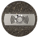 PRZYCISK DZWONKOWY OZDOBNY OKRĄGŁY Z PODŚW. 1A/250V AC BRĄZOWY TYP: PDK-252-BRA