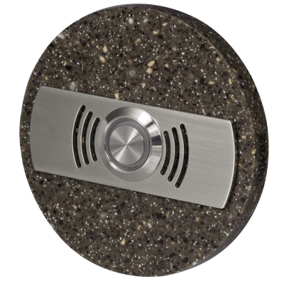 PRZYCISK DZWONKOWY OZDOBNY OKRĄGŁY Z PODŚW. 1A/250V AC BRĄZOWY TYP: PDK-252-BRA