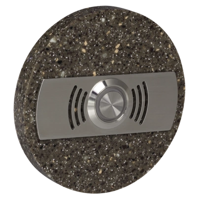 PRZYCISK DZWONKOWY OZDOBNY OKRĄGŁY Z PODŚW. 1A/250V AC BRĄZOWY TYP: PDK-252-BRA