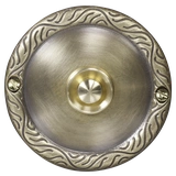 PRZYCISK DZWONKOWY OZDOBNY Z SZYLDEM OKRĄGŁYM 1A/50V MOSIĘŻNY TYP: PDM-231-MOS