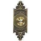 PRZYCISK DZWONKOWY OZDOBNY Z SZYLDEM PODŁUŻNYM 1A/50V MOSIĘŻNY TYP: PDM-232-MOS