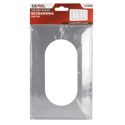 OSŁONA ŚCIANY PODWÓJNA  BEZBARWNY TYP: OSX-220-BZB
