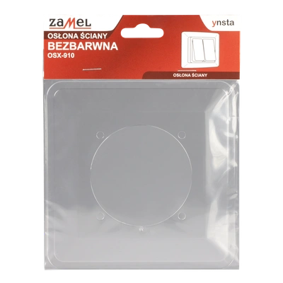 OSŁONA ŚCIANY POJEDYNCZA  BEZBARWNY TYP: OSX-910-BZB