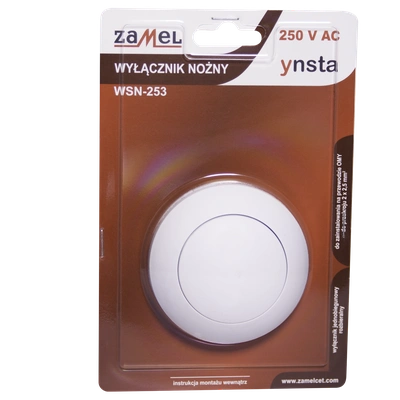 WYŁĄCZNIK NOŻNY  BIAŁY TYP: WSN-253-BIA