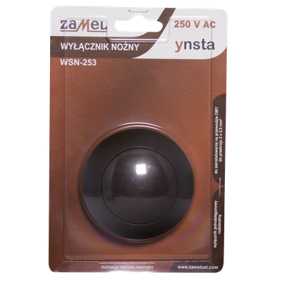 WYŁĄCZNIK NOŻNY  BRĄZOWY TYP: WSN-253-BRA