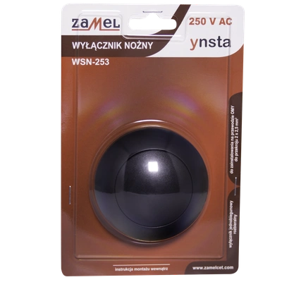 WYŁĄCZNIK NOŻNY  CZARNY TYP: WSN-253-CZN