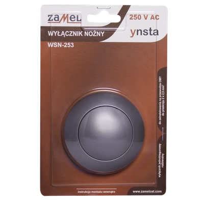 WYŁĄCZNIK NOŻNY  SREBRNY TYP: WSN-253-SRB